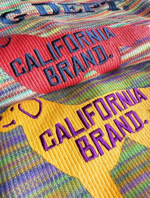 カラフルメランジボタンパーカー犬服ブランドのドッグデプト/DOG DEPT