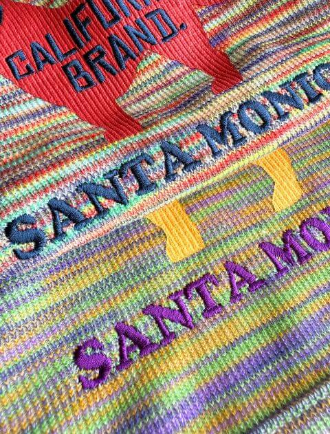 カラフルメランジボタンパーカー犬服ブランドのドッグデプト/DOG DEPT