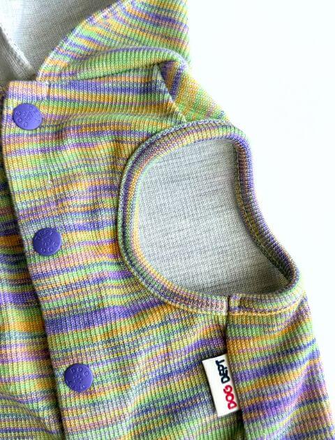 カラフルメランジボタンパーカー犬服ブランドのドッグデプト/DOG DEPT