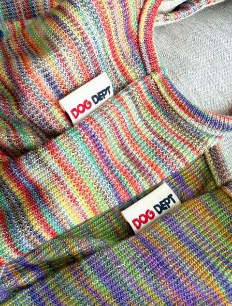 カラフルメランジボタンパーカー犬服ブランドのドッグデプト/DOG DEPT