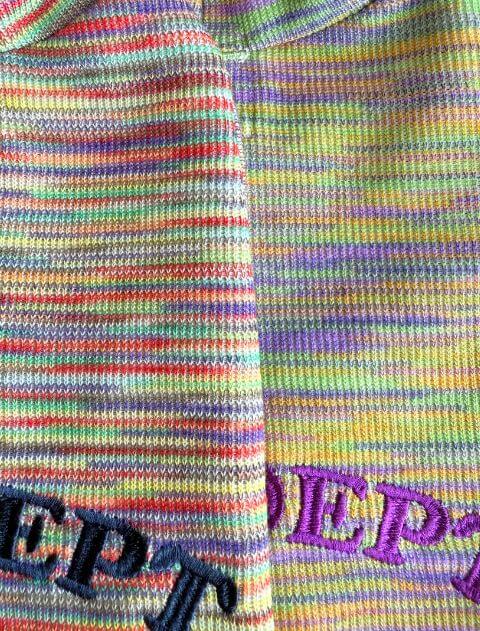 カラフルメランジボタンパーカー犬服ブランドのドッグデプト/DOG DEPT