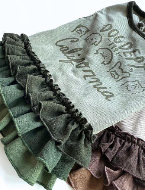 フリフリワンピ 犬服ブランドのドッグデプト/DOG DEPT