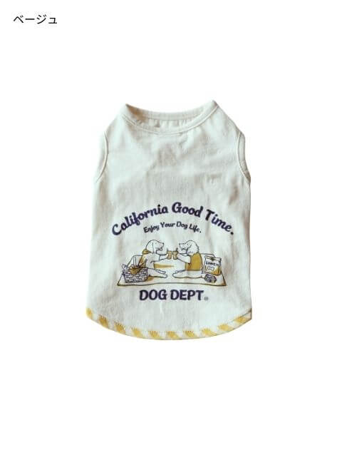 ピクニックドッグノースリーブ犬服ブランドのドッグデプト/DOG DEPT