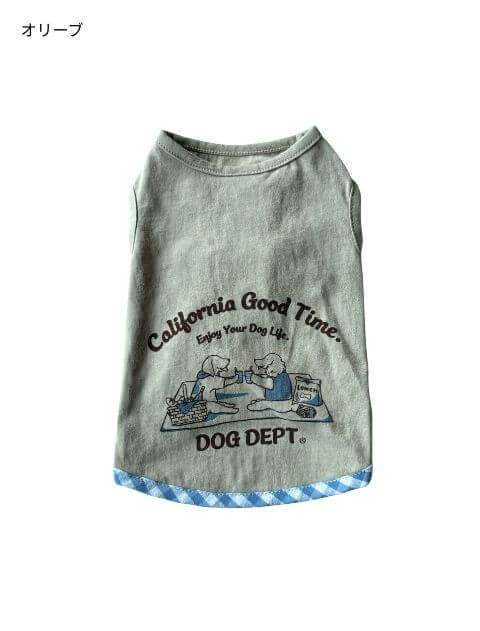 ピクニックドッグノースリーブ犬服ブランドのドッグデプト/DOG DEPT