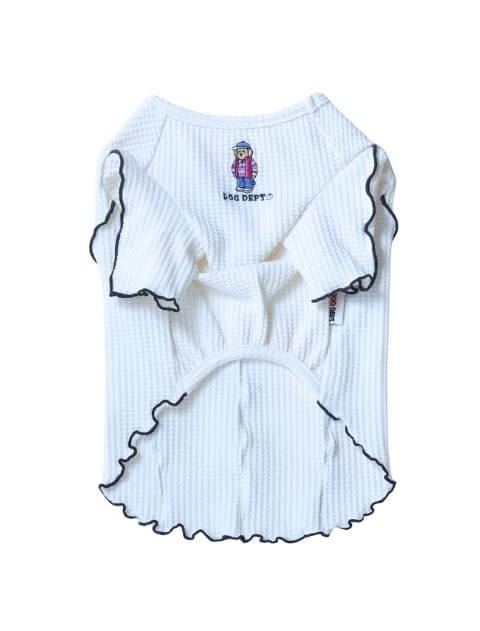 マイクロファイバーハイテンションワッフルロンT犬服ブランドのドッグデプト/DOG DEPT
