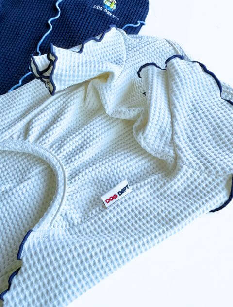 マイクロファイバーハイテンションワッフルロンT犬服ブランドのドッグデプト/DOG DEPT