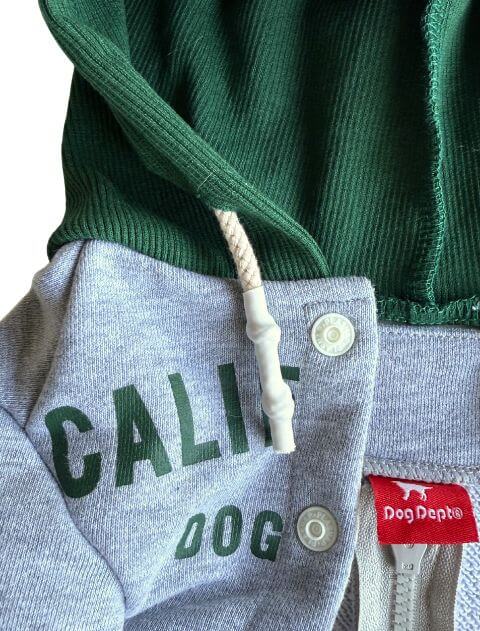 カレッジロゴボタンパーカー犬服ブランドのドッグデプト/DOG DEPT