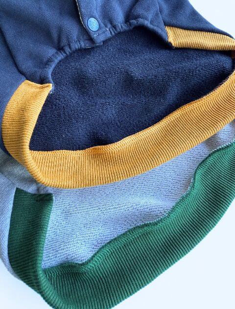 カレッジロゴボタンパーカー犬服ブランドのドッグデプト/DOG DEPT