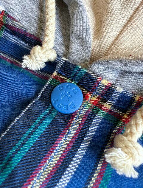 チェックシャツパーカー犬服ブランドのドッグデプト/DOG DEPT