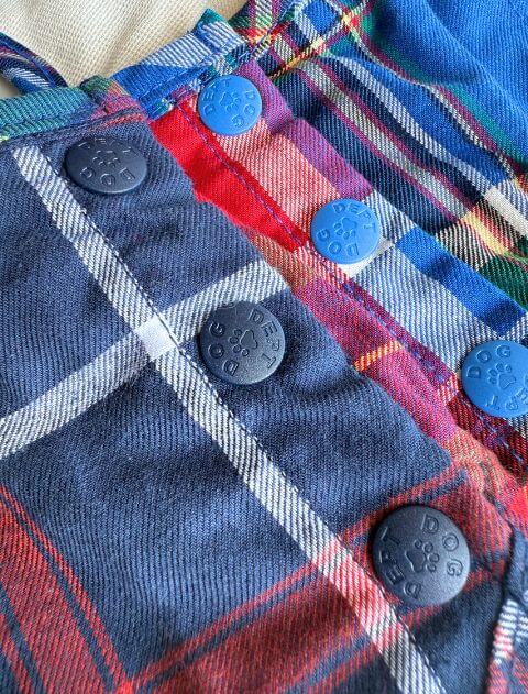 チェックシャツパーカー犬服ブランドのドッグデプト/DOG DEPT