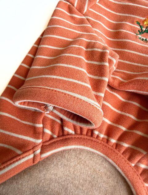 DウォームハイネックボーダーロンT犬服ブランドのドッグデプト/DOG DEPT