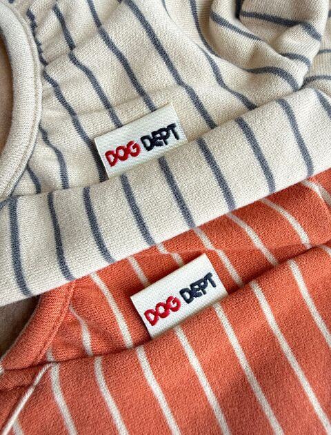 DウォームハイネックボーダーロンT犬服ブランドのドッグデプト/DOG DEPT