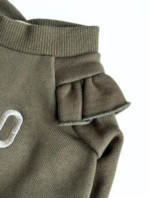 フリルスウェットカーデ 犬服ブランドのドッグデプト/DOG DEPT