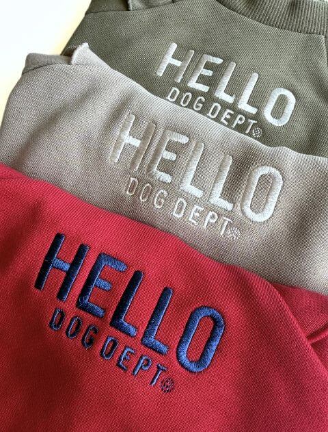フリルスウェットカーデ 犬服ブランドのドッグデプト/DOG DEPT