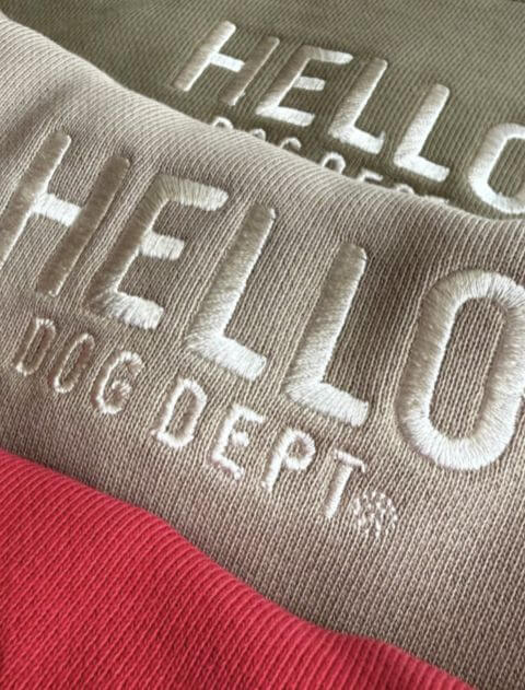 フリルスウェットカーデ 犬服ブランドのドッグデプト/DOG DEPT