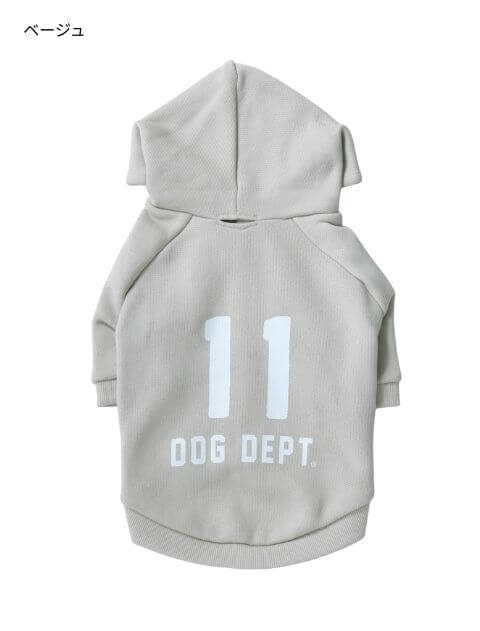 犬服 / ドッグウェア】11ロゴパーカー / DOG DEPT (ドッグデプト
