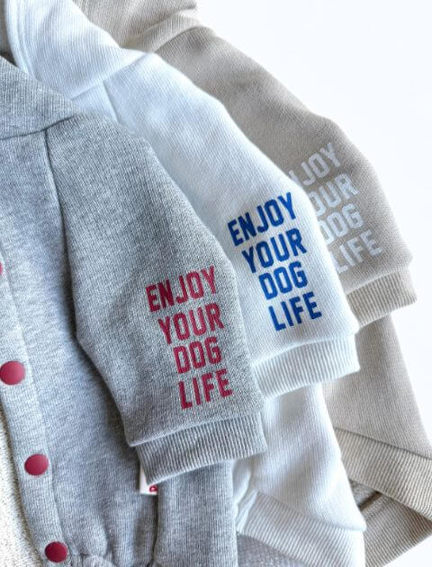 11ロゴパーカー 犬服ブランドのドッグデプト/DOG DEPT