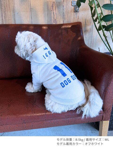 11ロゴパーカー 犬服ブランドのドッグデプト/DOG DEPT