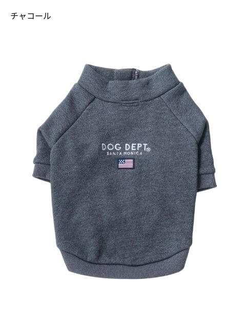 クラシックロゴスタンドハーフジップ 犬服ブランドのドッグデプト/DOG DEPT