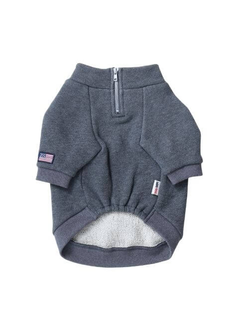 クラシックロゴスタンドハーフジップ 犬服ブランドのドッグデプト/DOG DEPT