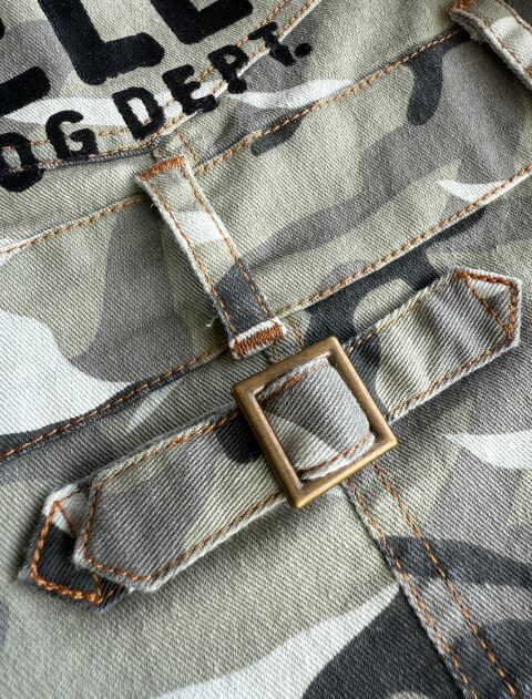 カモフラサロペット犬服ブランドのドッグデプト/DOG DEPT