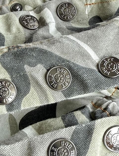 カモフラサロペット犬服ブランドのドッグデプト/DOG DEPT