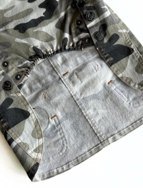 カモフラサロペット犬服ブランドのドッグデプト/DOG DEPT