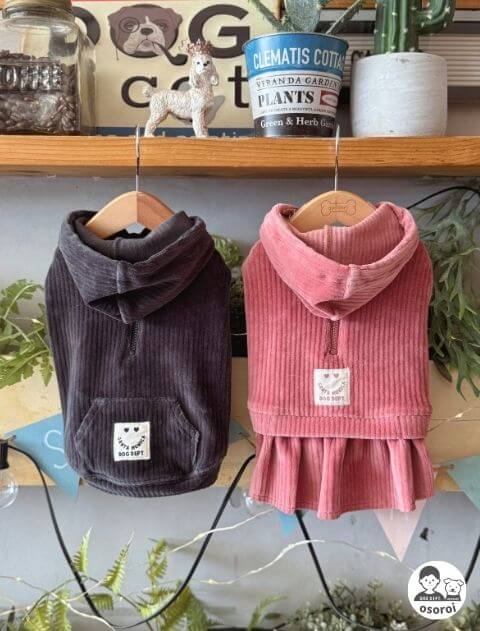 【DOG WEAR】カットコーデュロイペア