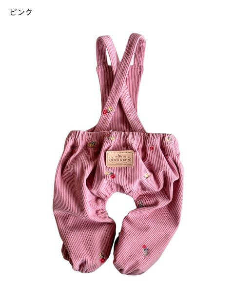 OHANA刺繍コーデュロイかぼちゃパンツ犬服ブランドのドッグデプト/DOG DEPT