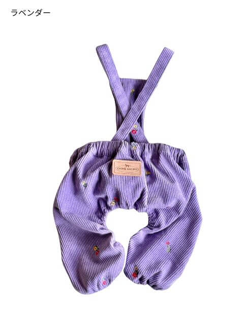 OHANA刺繍コーデュロイかぼちゃパンツ犬服ブランドのドッグデプト/DOG DEPT