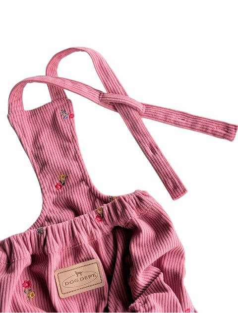 OHANA刺繍コーデュロイかぼちゃパンツ犬服ブランドのドッグデプト/DOG DEPT