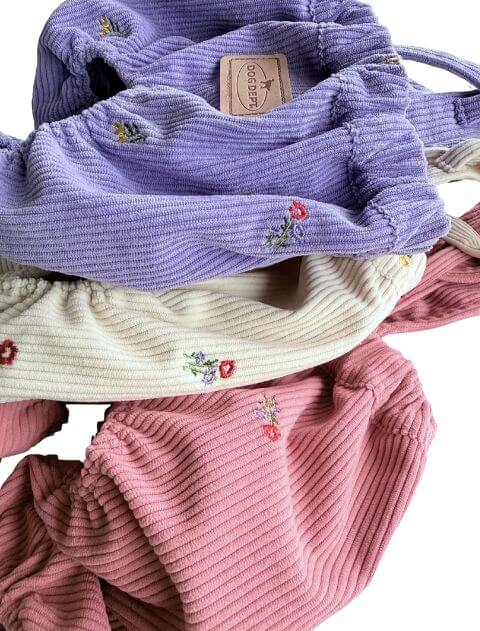 OHANA刺繍コーデュロイかぼちゃパンツ犬服ブランドのドッグデプト/DOG DEPT