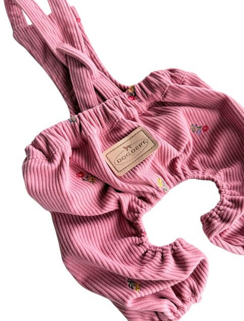 OHANA刺繍コーデュロイかぼちゃパンツ犬服ブランドのドッグデプト/DOG DEPT