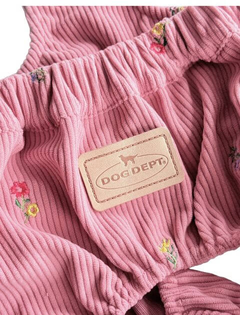 OHANA刺繍コーデュロイかぼちゃパンツ犬服ブランドのドッグデプト/DOG DEPT