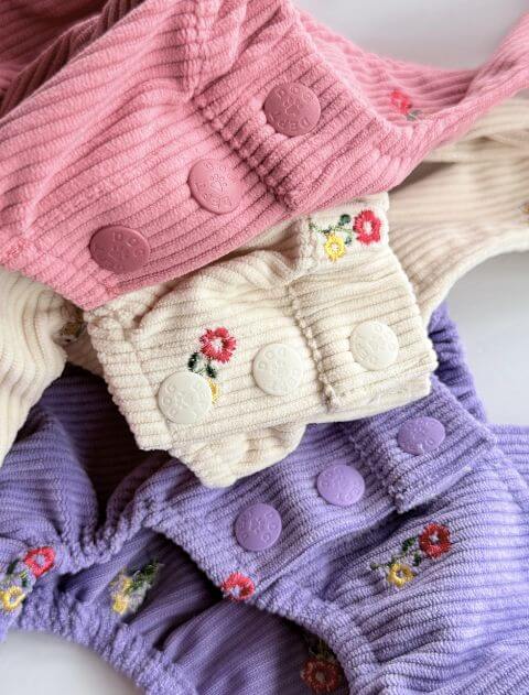 OHANA刺繍コーデュロイかぼちゃパンツ犬服ブランドのドッグデプト/DOG DEPT