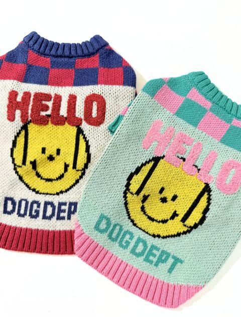 スマイルコットンニット犬服ブランドのドッグデプト/DOG DEPT