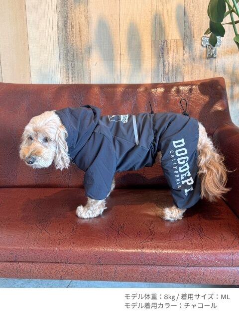 Teflon fabric ストレッチプロテクトロンパース 犬服ブランドのドッグデプト/DOG DEPT