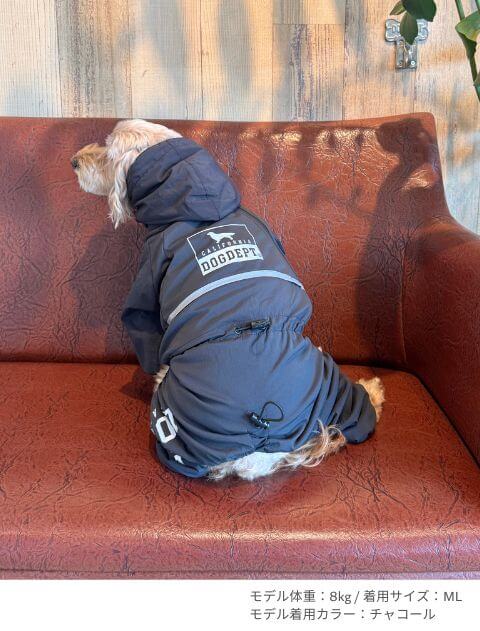 Teflon fabric ストレッチプロテクトロンパース 犬服ブランドのドッグデプト/DOG DEPT