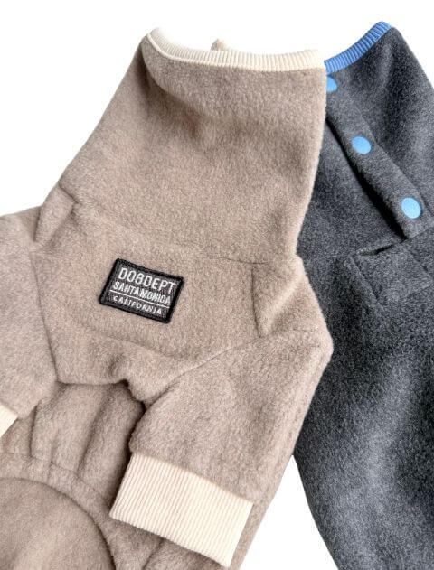 コンフォートソフトタッチフリースロンパース犬服ブランドのドッグデプト/DOG DEPT