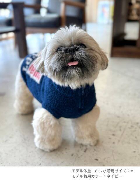 もこもこフラッグスタンドジップ 犬服ブランドのドッグデプト/DOG DEPT