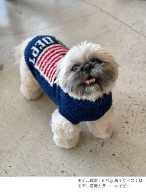 もこもこフラッグスタンドジップ 犬服ブランドのドッグデプト/DOG DEPT