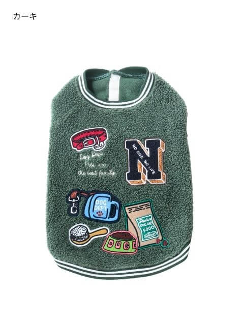 DOGアピールボアフリーススタジャン 犬服ブランドのドッグデプト/DOG DEPT