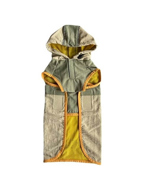 撥水ナイロンワッシャーレインコート  犬服ブランドのドッグデプト/DOG DEPT