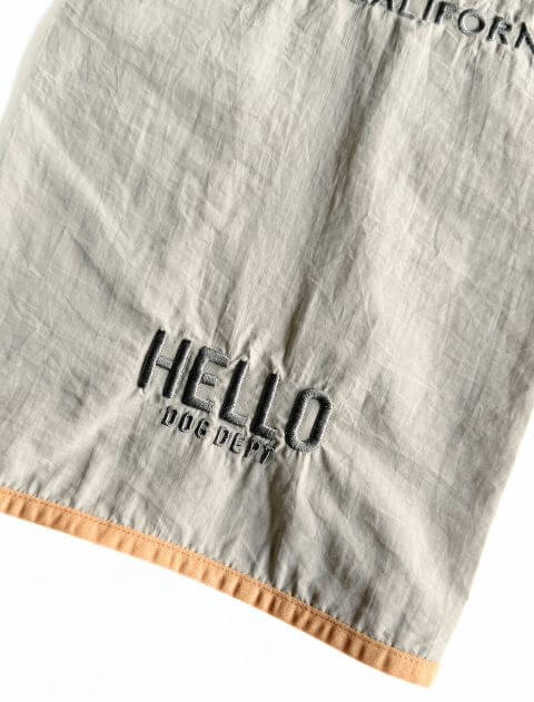 撥水ナイロンワッシャーレインコート  犬服ブランドのドッグデプト/DOG DEPT