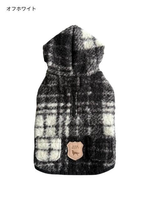 ブークレチェックコート 犬服ブランドのドッグデプト/DOG DEPT