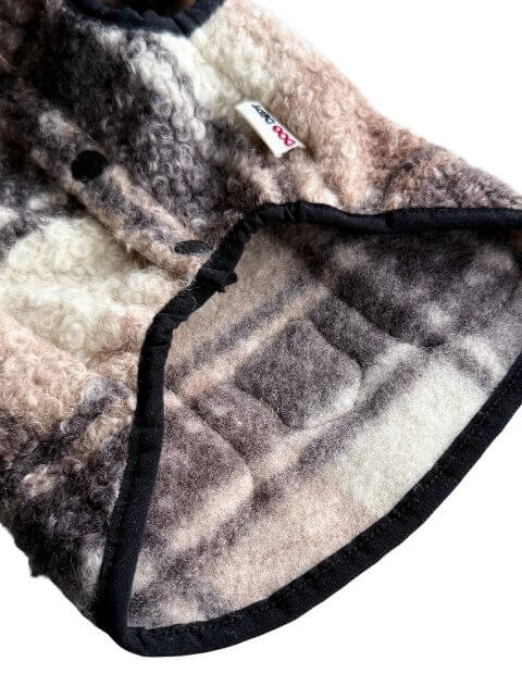 ブークレチェックコート 犬服ブランドのドッグデプト/DOG DEPT