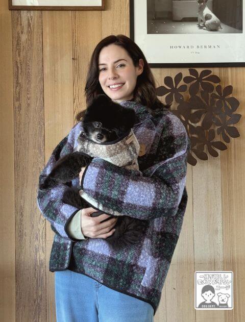 ブークレチェックコート 犬服ブランドのドッグデプト/DOG DEPT