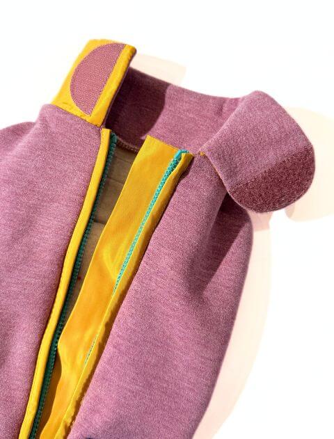 Dウォーム背中ジップロンパース 犬服ブランドのドッグデプト/DOG DEPT