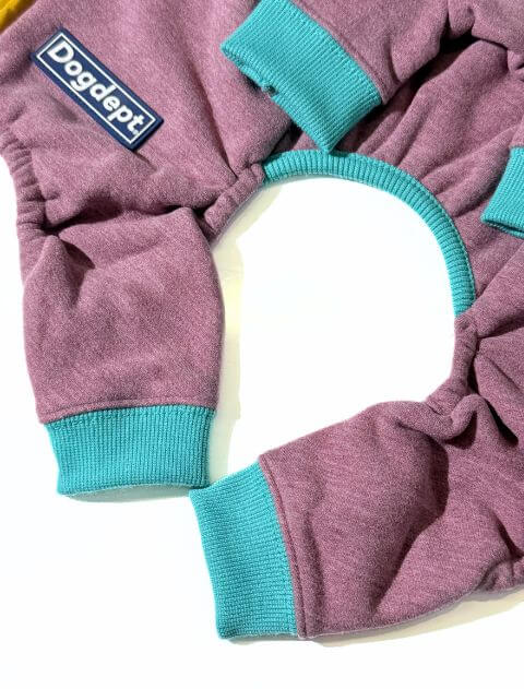 Dウォーム背中ジップロンパース 犬服ブランドのドッグデプト/DOG DEPT