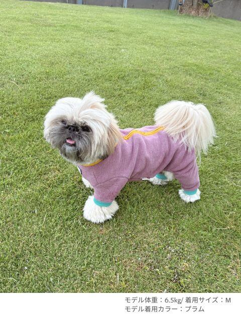 Dウォーム背中ジップロンパース 犬服ブランドのドッグデプト/DOG DEPT